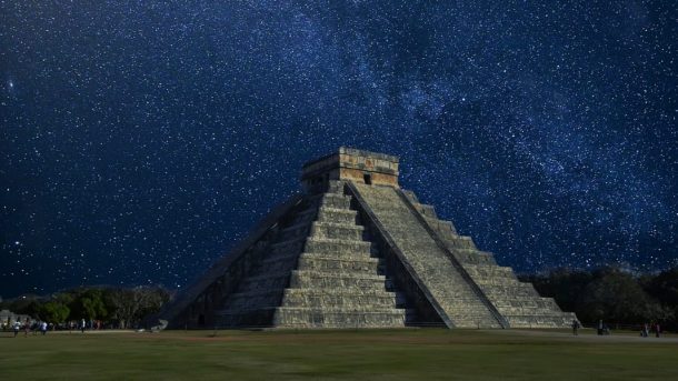 Chichen Itza at night
